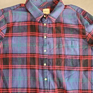 G.H. Bass&Co blue plaid XL long sleeve shirt